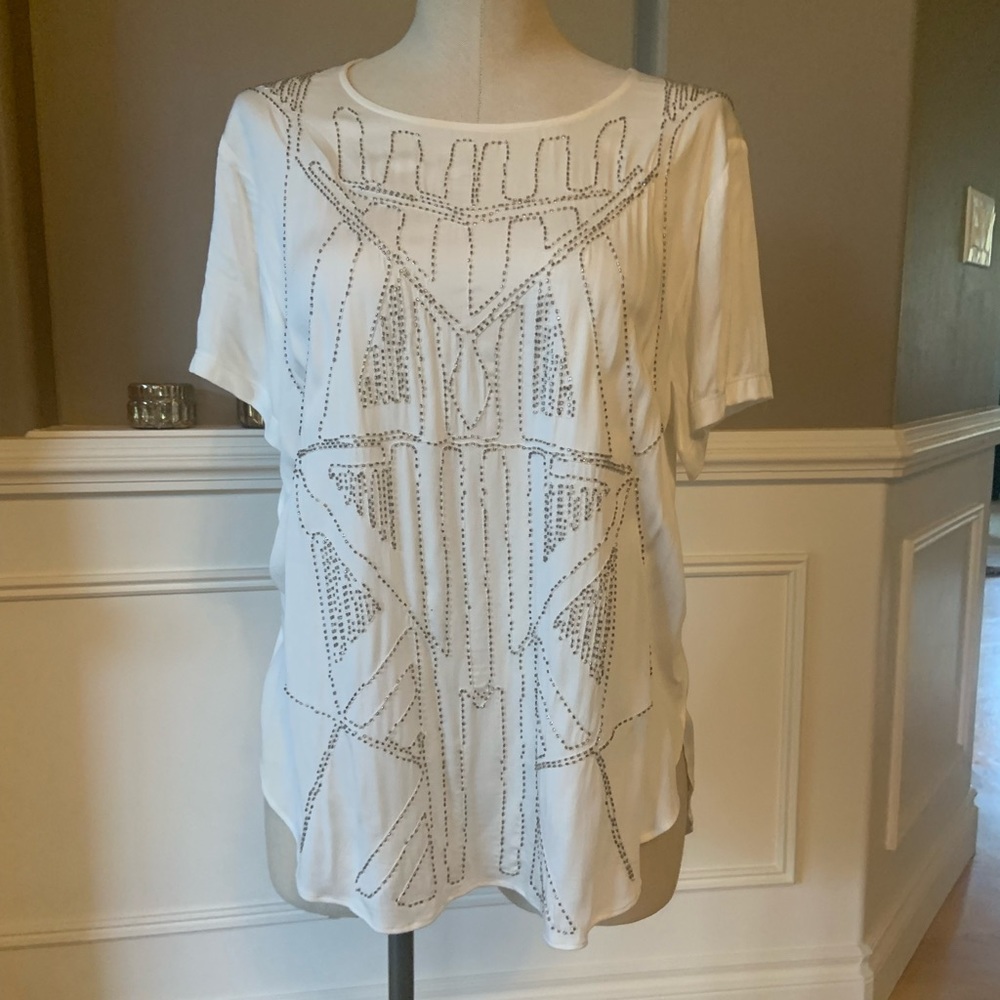 NWT Townsen beaded blouse